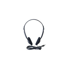 Casque Stéréo Eco Jack 3.5 mm noir (5 m)