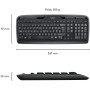 Logitech MK330 Combo Pack Clavier et Souris sans Fil 2,4 GHz avec dongle USB