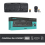 Logitech MK330 Combo Pack Clavier et Souris sans Fil 2,4 GHz avec dongle USB