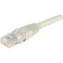 Cordon RJ45 CAT 6 U/UTP gris - 0,5 m