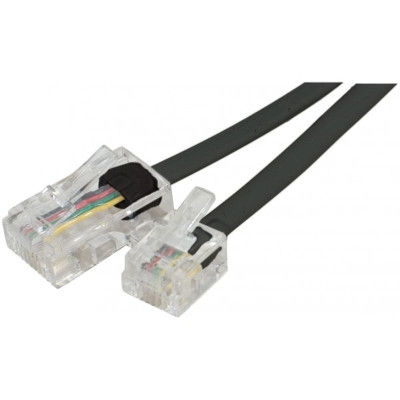 CORDON TEL RJ11 / RJ45 2 m 2:3  3:4  4:5  5:6 NOIR