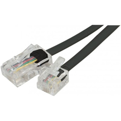 CORDON TEL RJ11 / RJ45 5 m 2:3  3:4  4:5  5:6 NOIR