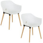 LOT DE 2 FAUTEUILS LUMA BLANC *1c
