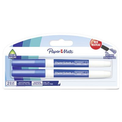 Paper Mate Marqueur pour tableau blanc pointe ogive, bleu