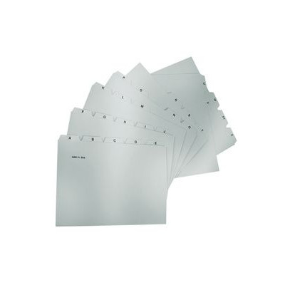 HAN Index alphabétique A-Z, PP, A5 paysage, 25 onglets, gris