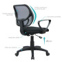 Siège bureau Mesh avec accoudoirs HYVIE