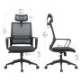 Fauteuil de bureau VEGAS coloris noir