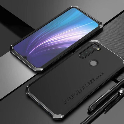 Coque renforcée pour Xiaomi Redmi 7 - en aluminium noir