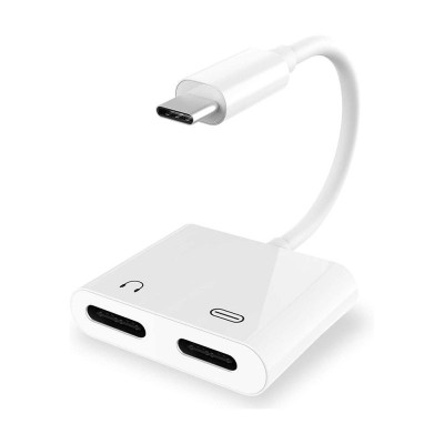 Adaptateur USB-C charge + audio