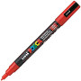 Uniball Posca trait extra fin1 mm pointe conique PC1MC rouge