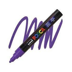 UniballPosca trait moyen 2.5mm pointe conique PC5M violet