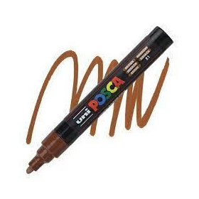 Uniball Posca trait moyen 2.5mm pointe conique PC5M marron