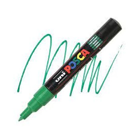 Uniball Posca trait extra fin1 mm pointe conique PC1MC vert  PC1MCV