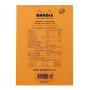 Bloc agrafé Rhodia ORANGE Giant Pad N°15 14,8x21cm 150f Q.5x5 80g