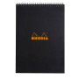Bloc RI Rhodia Classic BLACK 21x29,7cm 80f ligné microperf. 80g