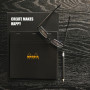 Bloc agrafé Rhodia BLACK Le Carré N°210 21x21cm 80f Q.5x5 80g