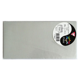Sachet de 5 enveloppes Pollen 110x220 argent