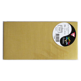 Sachet de 5 enveloppes Pollen 110x220 or