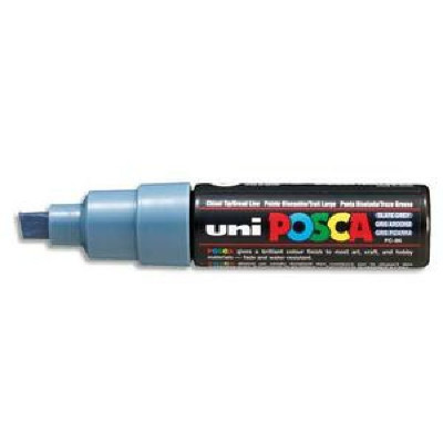 Unibal Posca Marqueur peinture à eau, encre pigmentation gris ardoise, pointe la