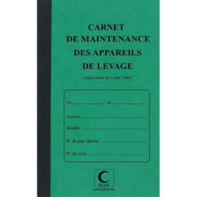 ELV PIQURE MAINTENANC APPAREIL LEVAGE 29