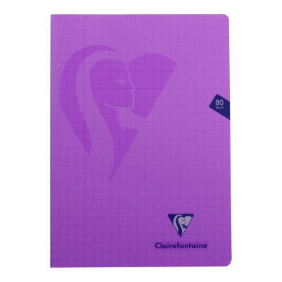 Mimesys cahier piqué polypro 21x29,7cm 80p Q.10x10 + marge coloris assortis
