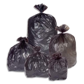 SAC C/100 SACS POUB 150L NOIR 124136 - SG66A