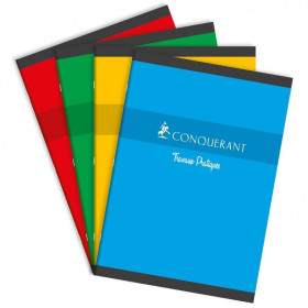 CAHIER DE TP CONQUERANT 7 AGRAFE 210x297 64P 70-90G SEYES/UNI