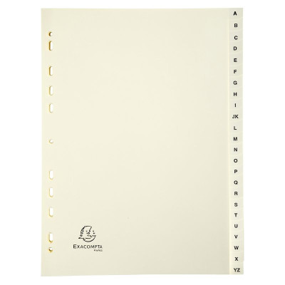 INTERCAL.CARTE PEAU A4 24 POS. A-Z