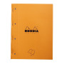 Rhodia Side bloc agrafé côté A4+ 22,3x29,7cm 80f Q.5x5 mprf +perfo 4t. 80g