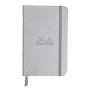 Webnotebook SILVER 9x14cm 192p ligné pap. ivoire 90g fermeture élastique