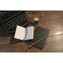 Webnotebook BLACK 9x14cm 192p uni papier ivoire 90g fermeture élastique