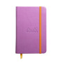 Rhodiarama carnet RR 9x14cm LILAS 192p ligné pap. ivoire 90g ferm. élast.