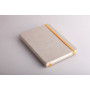 Rhodiarama carnet RR A5 BEIGE 192p ligné pap. ivoire 90g ferm. élast.