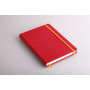 Rhodiarama carnet RR A5 COQUELICOT 192p ligné pap. ivoire 90g ferm. élast.