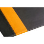 Rhodiarama sous-main rigide simili cuir italien BLACK 60x40cm