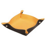 Rhodiarama vide-poche réversible simili cuir italien O&B réversible 12x12x4,5cm
