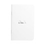 Carnet piqué WHITE Rhodia Classic 7,5x12cm 48p Q.5x5 non détachables 80g