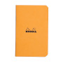 Carnet piqué ORANGE Rhodia Classic 7,5x12cm 48p Q.5x5 non détachables 80g
