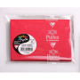 Paquet de 25 cartes Pollen 70x95 rouge groseille