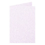 Paquet de 25 cartes pliée Pollen 110x155 rose poudré irisé