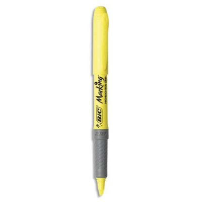 BIC SURLIGNEUR GRIP JAUNE 811935