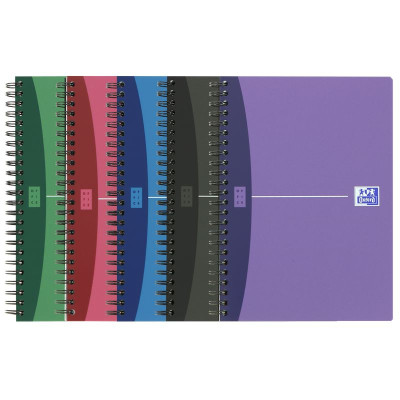 CAHIER OXFORD URBAN MIX INTEGRALE 148x210 180P OPTIK P. LIGNE 7mm+TAG POLYPRO