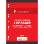 FEUILLES SIMPLES CONQUERANT 7 PERFOREES 210x297 FILM 100P 80G SEYES JAUNE