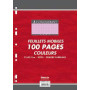 FEUILLES SIMPLES CONQUERANT 7 PERFOREES 210x297 FILM 100P 80G SEYES ROSE