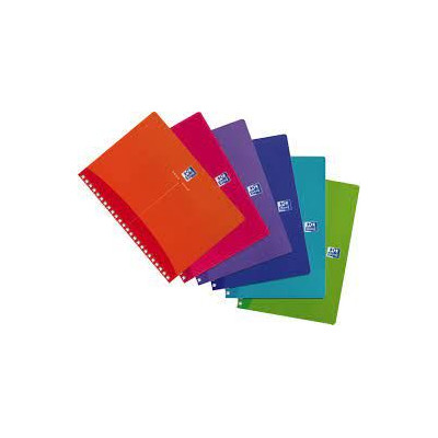 CAHIER OXFORD MY COLOURS INTEGRALE 148x210 180P OPTIK P. Q5+TAG POLYPRO