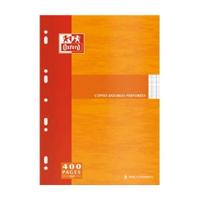 COPIES DOUBLES OXFORD PERFOREES 210x297 ETUI 400P OPTIK P. SEYES