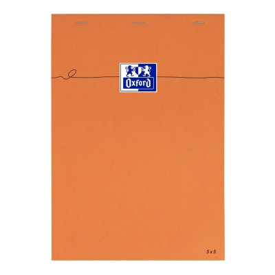 BLOC ORANGE OXFORD AGRAFE 210x297 160P OPTIK P. Q5/5
