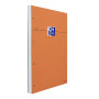 BLOC ORANGE OXFORD AGRAFE et 4TROUS 210x315 160P OPTIK P. LIGNE 8mm+TAG