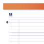 BLOC ORANGE OXFORD AGRAFE et 4TROUS 210x315 160P OPTIK P. LIGNE 8mm+TAG