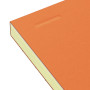 BLOC ORANGE OXFORD AGRAFE et 4TROUS 210x315 160P OPTIK P. JAUNE LIGNE 8mm+TAG